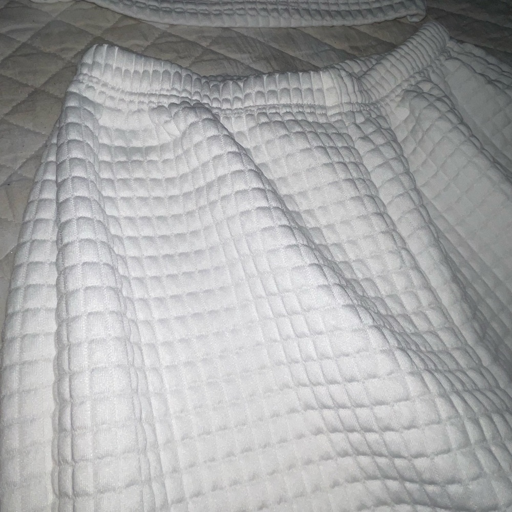 White Matching Sweat Set